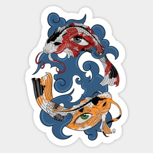 Yin yang - Spirit Koi Fish Sticker